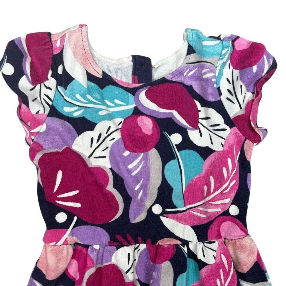 Gymboree Floral Dress Black to Blooms Size 8
